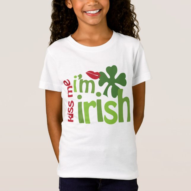 Camiseta Béseme que soy irlandés (Anverso)