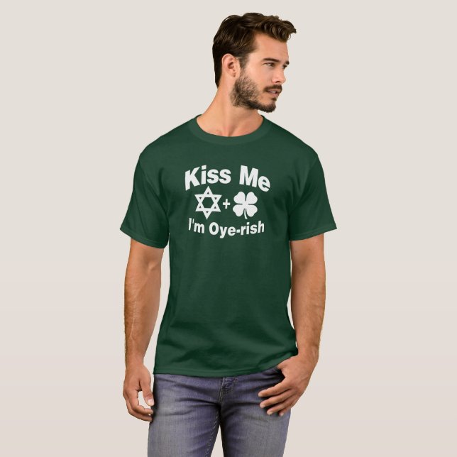 Camiseta Béseme que soy Oye-rish (Anverso completo)