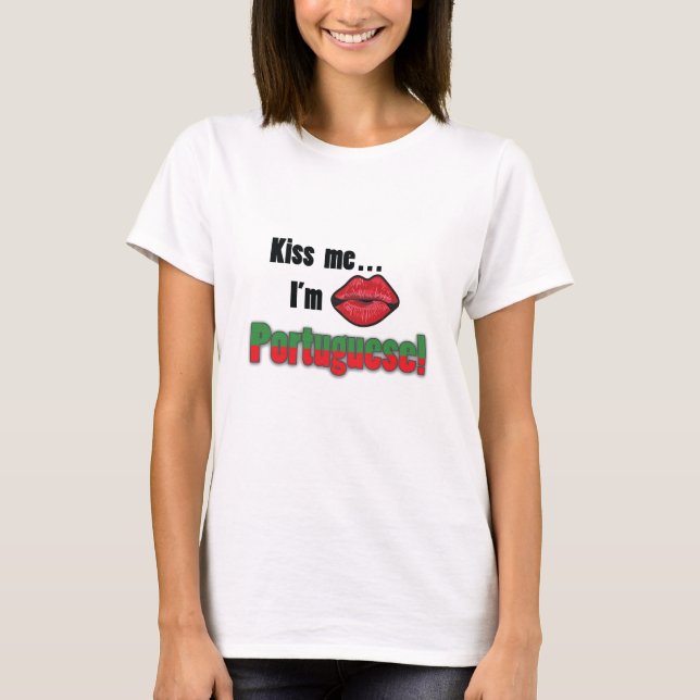 Camiseta Béseme que soy portugués (Anverso)