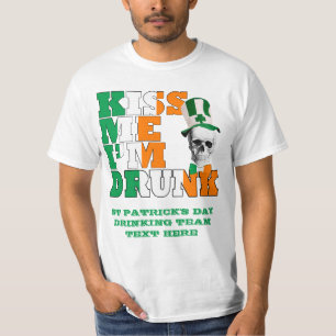Camiseta Béseme que soy St Patrick borracho