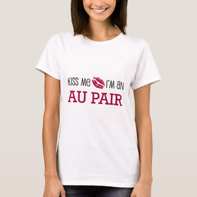 Camiseta Béseme que soy un AU PAIR (Anverso)