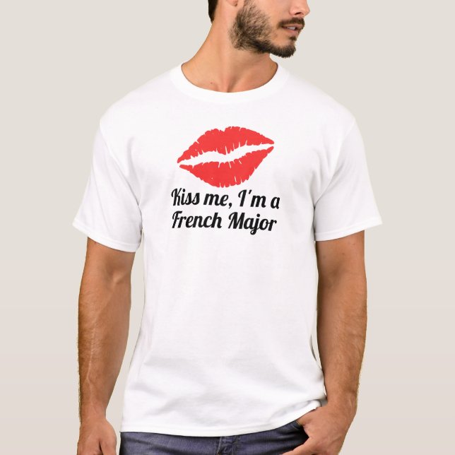 Camiseta Béseme que soy un comandante francés (Anverso)