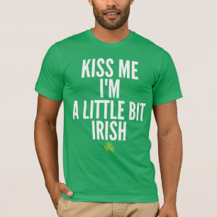 Camiseta Béseme que soy un poco irlandés