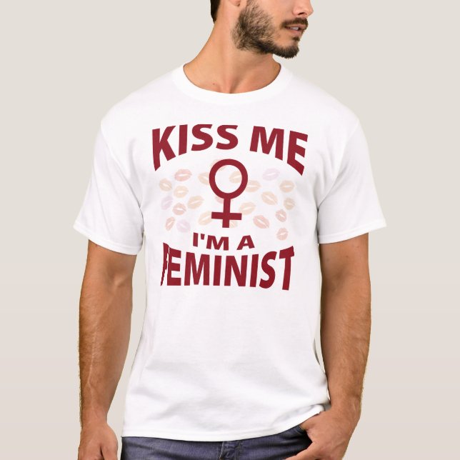 Camiseta Béseme que soy una feminista (Anverso)