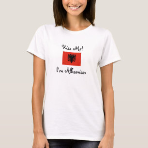 Camiseta ¡Béseme! Soy albanés
