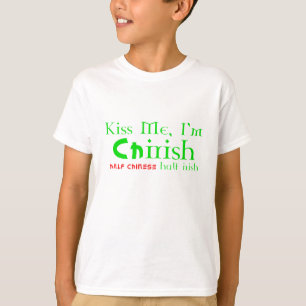 Camiseta Béseme, yo son ChIrish - a medias chino, a medias