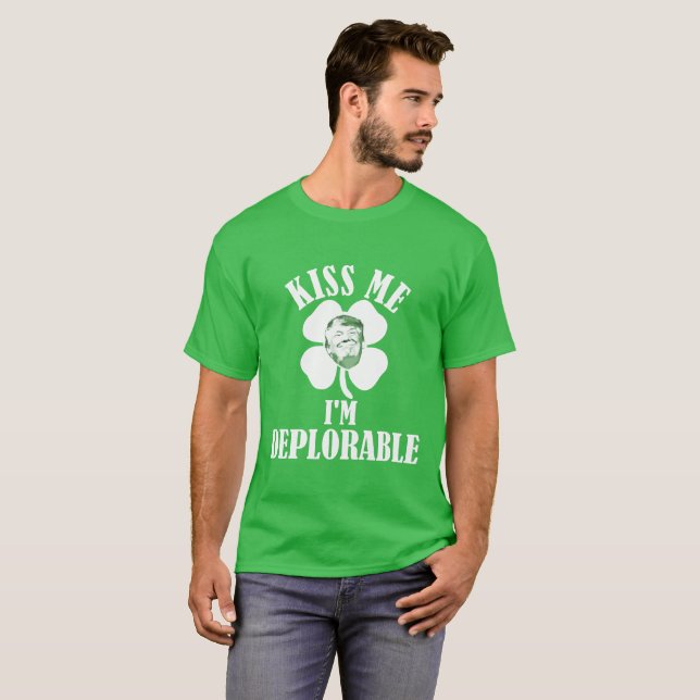 Camiseta Béseme, yo son deplorable (Anverso completo)