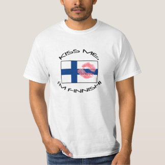Camiseta ¡Béseme, yo son finlandés!