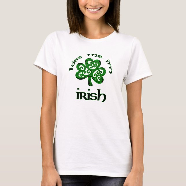 Camiseta Béseme, yo son irlandés (Anverso)