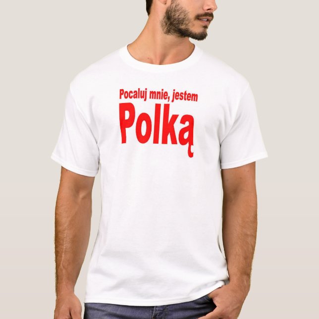 Camiseta Béseme, yo son polaco (Anverso)