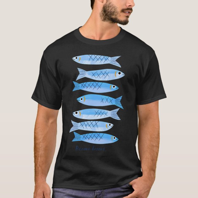 Camiseta Besito sardinas (Anverso)