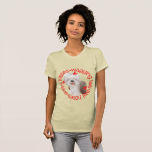 Camiseta Beso con barba de collie Sloppy B&C