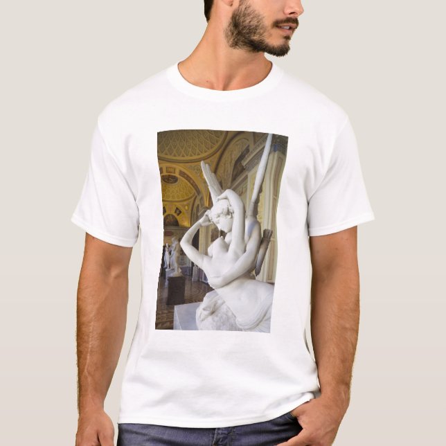 Camiseta Beso de Cupido y Psiche, de Antonio Canova (Anverso)