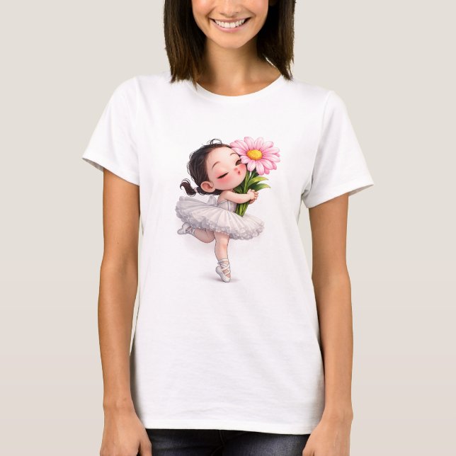 Camiseta Beso de Flor de Ballet (Anverso)
