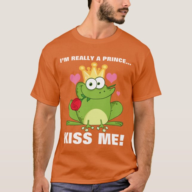 Camiseta Beso de la rana del el día de San Valentín (Anverso)