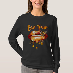 Camiseta Beso de miel de abeja verdadera disfraz de reina H