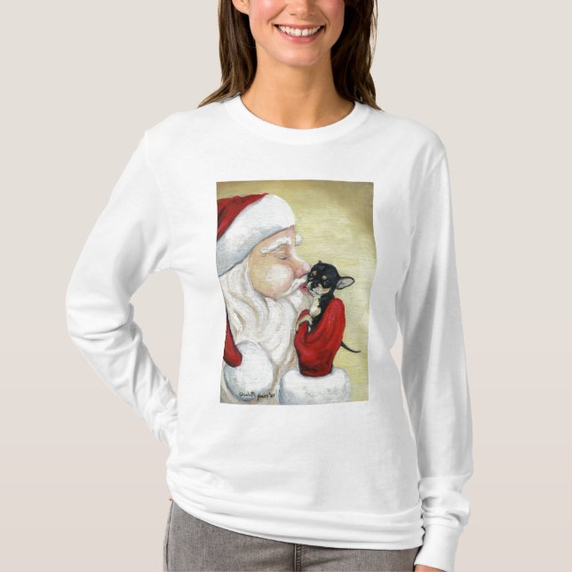 Camiseta Beso de Santa para la sudadera con capucha del (Anverso)
