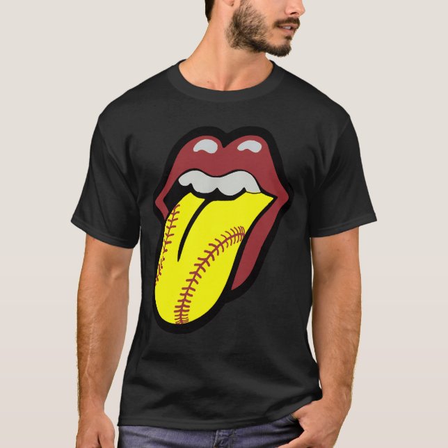 Camiseta Beso de Softball levanta balón (Anverso)