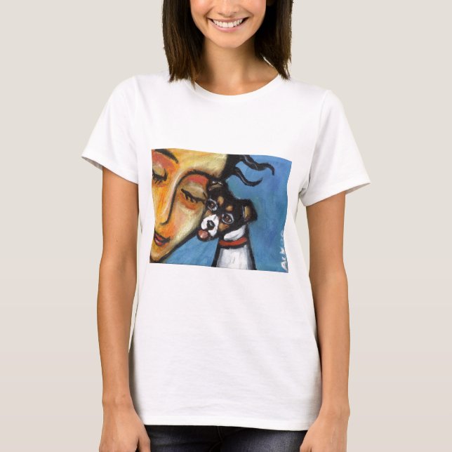 Camiseta Beso de Terrier de rata (Anverso)