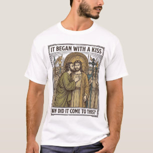 Camiseta Beso de traición bíblica vintage