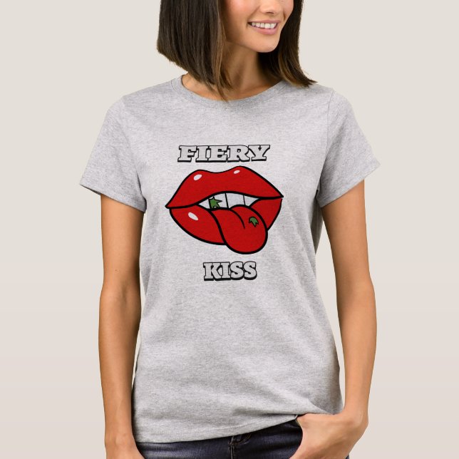 Camiseta Beso feroz clásico (Anverso)
