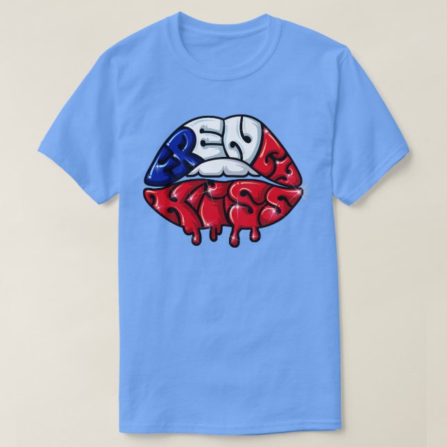 Camiseta Beso francés 1 (Diseño del anverso)