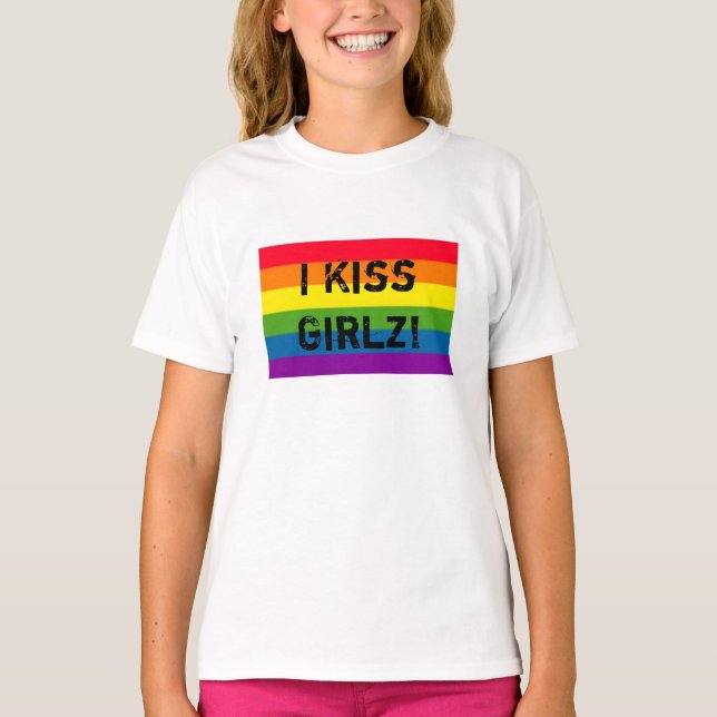 Camiseta ¡Beso Girlz del ARCO IRIS I! (Anverso)