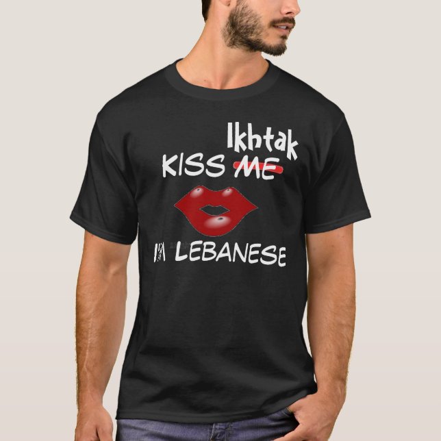 Camiseta Beso Ikhtak, soy libanés (Anverso)