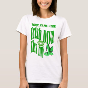 Camiseta Beso irlandés de la diva mis zapatos