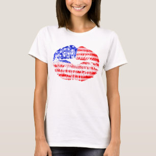 Camiseta Beso por Estados Unidos