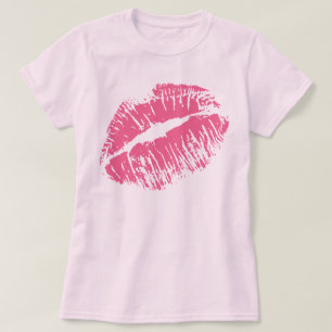 Camiseta Beso Rosa