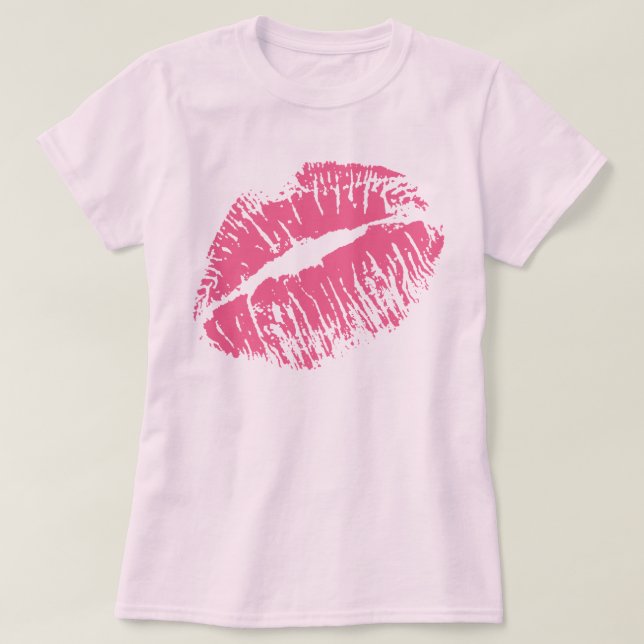 Camiseta Beso Rosa (Diseño del anverso)