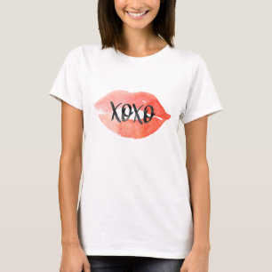 Camiseta Besos acuarelas
