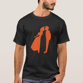 Camiseta Besos, amantes, abrazo, pasión, romance