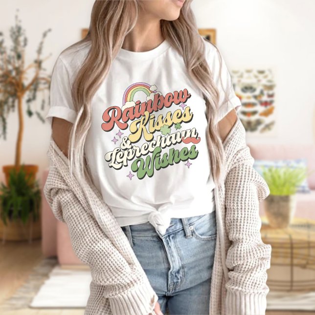 Camiseta Besos Arcoiris Y Deseos De Leprechaun, Día De Patr (Subido por el creador)