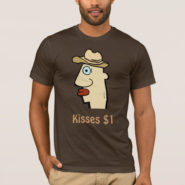 Camiseta Besos cómicos $1, (Anverso)