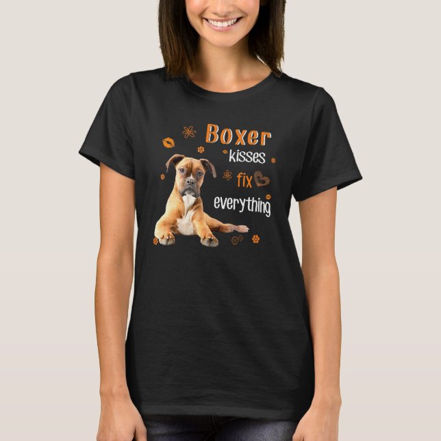 Camiseta Besos de boxeo arreglan todo (Anverso)