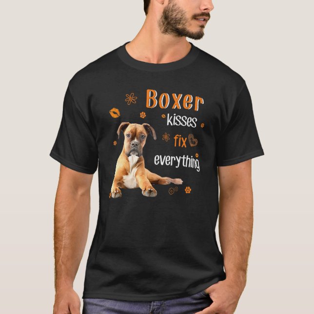 Camiseta Besos de boxeo arreglan todo (Anverso)