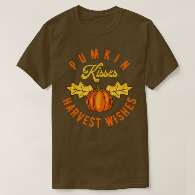 Camiseta Besos de calabaza cosecha deseo 1 (Diseño del anverso)