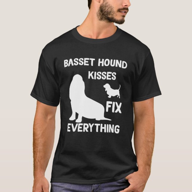 Camiseta Besos de Hound Basset arreglan todo el Museo de Ho (Anverso)