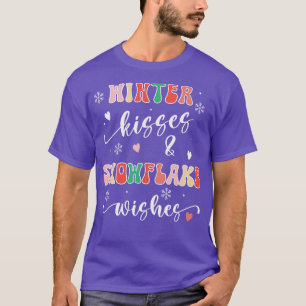 Camiseta Besos de invierno y deseos de copos de nieve 1