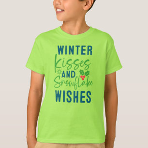 Camiseta Besos de Invierno y Deseos de Copos de Nieve-51963