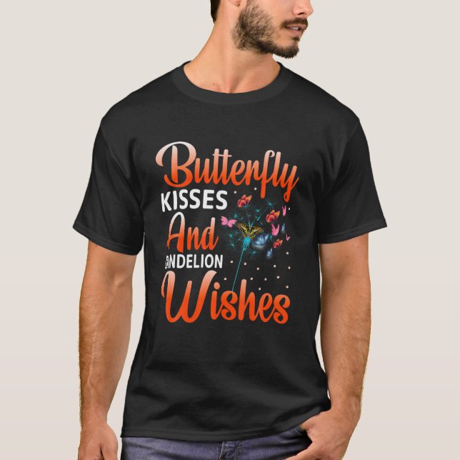 Camiseta Besos De Mariposa Y Deseos De Dandelion - Mariposa (Anverso)
