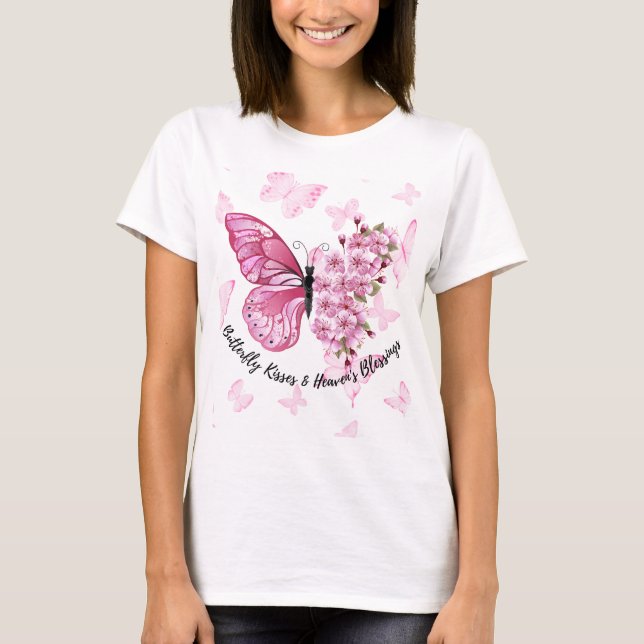 Camiseta Besos de mariposa y fe de bendición del cielo (Anverso)