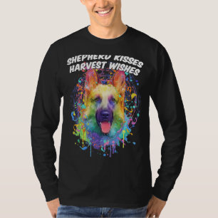 Camiseta Besos de pastor Deseos de cosecha Pastor alemán An