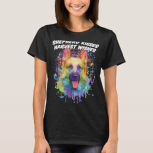 Camiseta Besos de pastor Deseos de cosecha Pastor alemán An