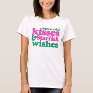 Camiseta Besos de sirena y deseos de pez estrella