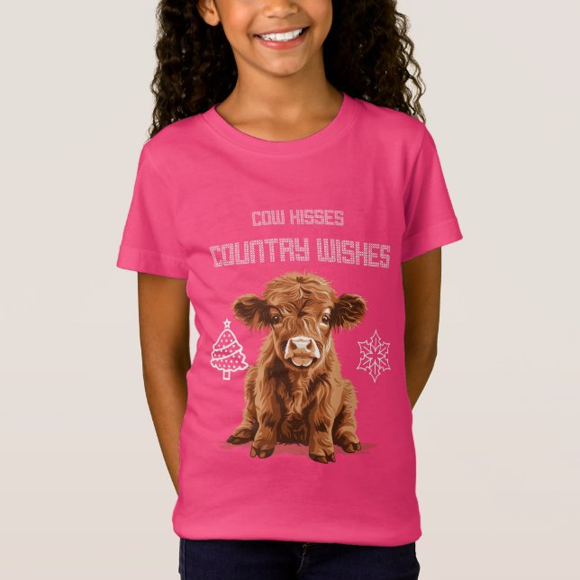 Camiseta Besos de vaca y deseos campestres (Anverso)