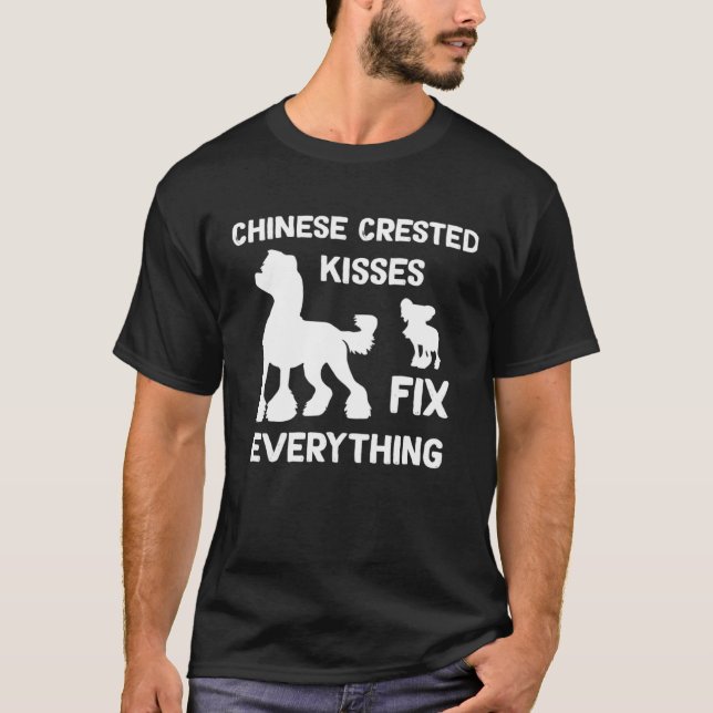 Camiseta Besos en la cresta china reparan todo lo que las c (Anverso)