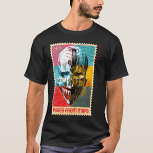 Camiseta Besos Gráficos De Alien Y Mars Ufo De La Estrella 